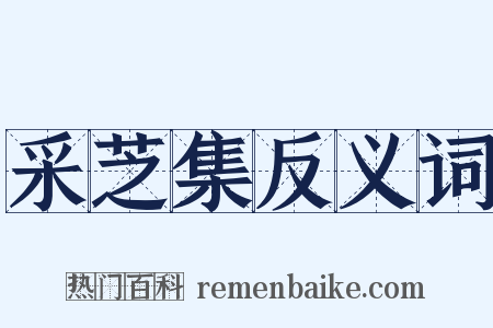 采芝集反义词是什么意思的图片